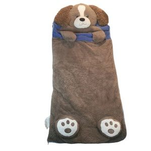 Hug Fun Slumber Puppy Dog Plush Zip Close Sleeping Bag Camping 66 x 28" 2022